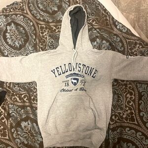 Vintage grey hoodie good for outdoors and and casual wear